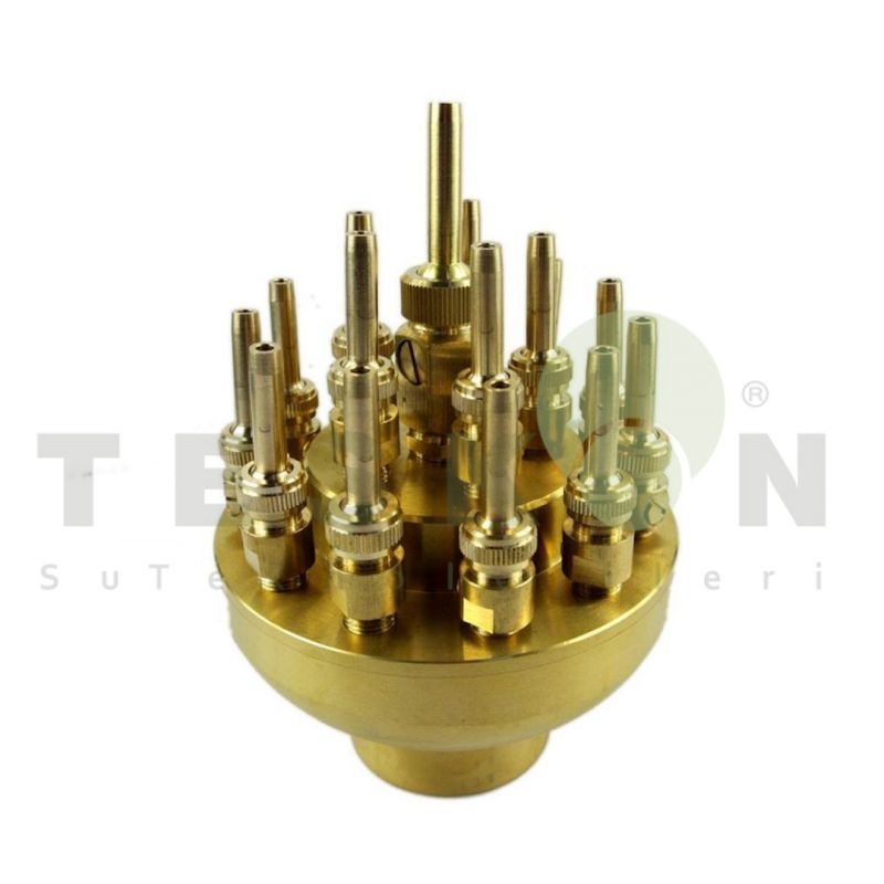 3 Tier Adjustable Fountain Nozzle, Brass Flower Fountain Nozzle 2